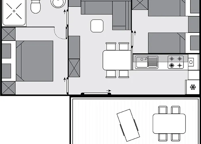 База отдыха Mobilehome Victoria - Camp Soline 4*